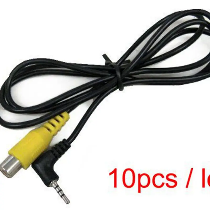 10 шт./лот Aux 2 5 мм AV-in к RCA female конвертер для GPS планшета резервного копирования