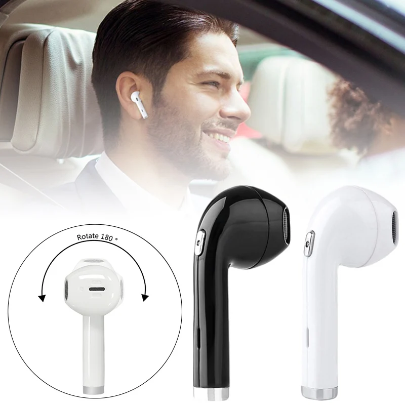

Mini Wireless Bluetooth 4.1 Earphone Headset With Mic 180 Degrees Rotate Earbuds For iPhone Xiaomi Sumsung Huawei