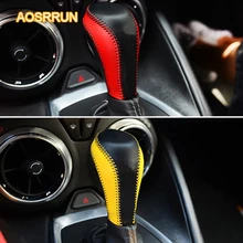 AOSRRUN leva del cambio del Cambio In Pelle covers accessori Auto Per Chevrolet Camaro Sesta generazione 2016-presente