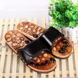 Natural Pebbles Foot Massage Slippers Foot Pedicure Acupressure Points Therapy Massage Shoe Comfort Feet Relaxation Tool Natural Pebbles Foot Massage Slippers Foot Pedicure Acupressure Points Therapy Massage Shoe Comfort Feet Relaxation Tool