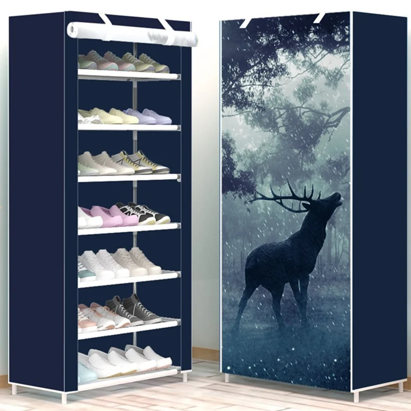 

Modern minimalist shoe 8 layer non-woven dust creative combination cabinet storage rack organizer shoe storage home Furnitur