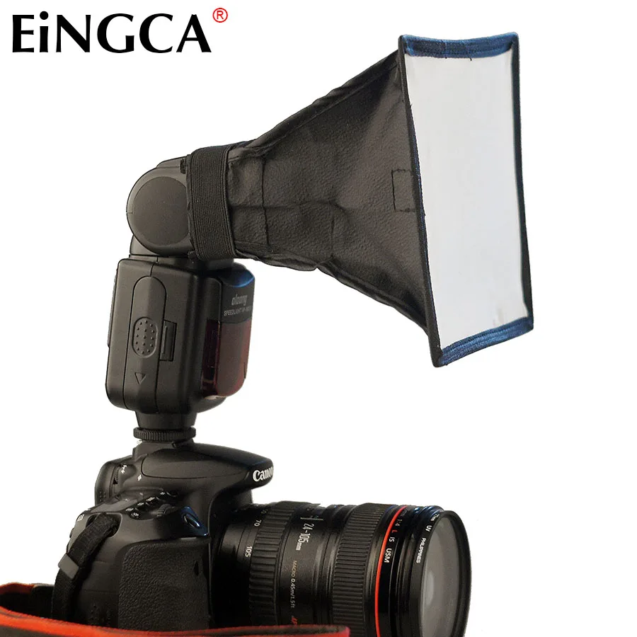Universele Camera Speedlight Flash Diffuser Softbox 15x17 cm voor Canon