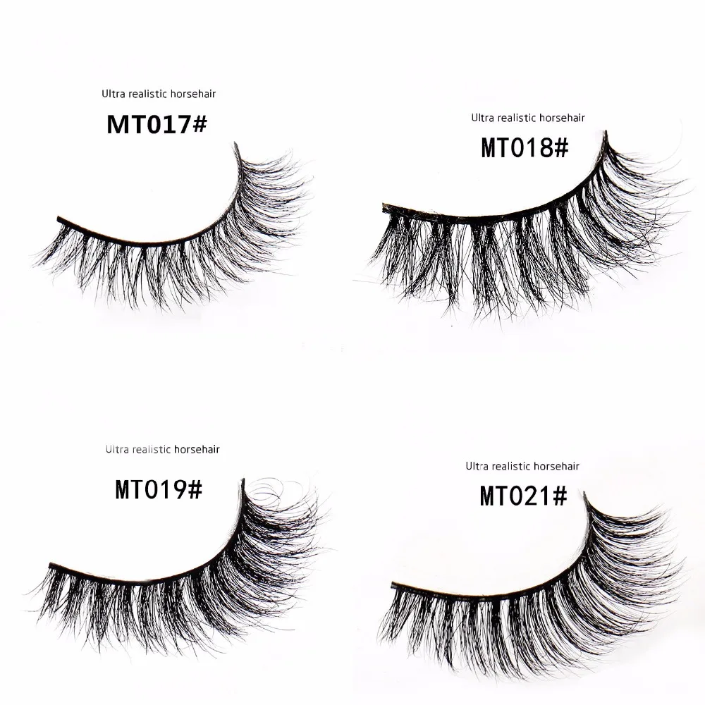 LEHUAMAO False Eyelashes Handmade Real Natural Horse Hair Lashes Thick Soft Eye Lashes Long Cross False Eyelash Extension MT005 LEHUAMAO False Eyelashes Handmade Real Natural Horse Hair Lashes Thick Soft Eye Lashes Long Cross False Eyelash Extension MT005