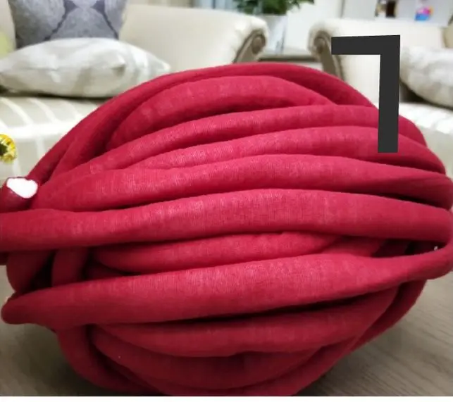 500 г Супер большая толстая мериносовая шерсть пряжа Горячая INS DIY объемная Рука вязание одеяло ручное вязание пряжа - Цвет: 7