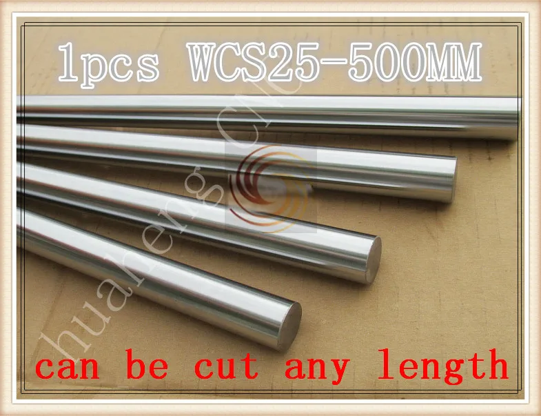 

3D printer rod shaft WCS 25mm linear shaft length 500mm chrome plated linear guide rail round rod shaft 1pcs