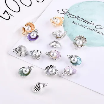 

DIY handmade accessories Korea alloy shell pearl earrings bracelet necklace pendant