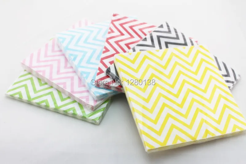 chevron paper napkin 1