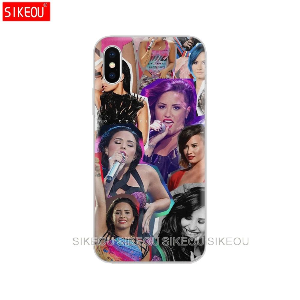 Силиконовый чехол для Iphone 6X8 7 6s 5 5S SE Plus 10 XR XS Max Demi Lovato|Бамперы| |