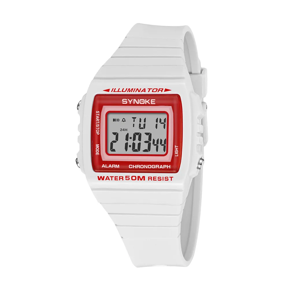 

New White Mens Watch 5Bar Waterproof Relogio Masculino Digital Watch Luxury Brand Swim Watch Fashion Outdoor Clock Men N0807