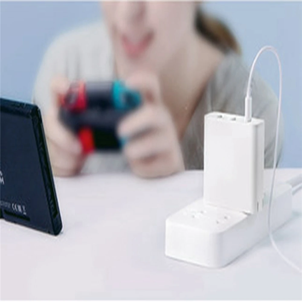USB Fast Wall Charger For iphone X 8 series 65W 3 Port Universal Smart Output Type-C 45W USB-A 20W for Xiaomi ZMI Android iOS