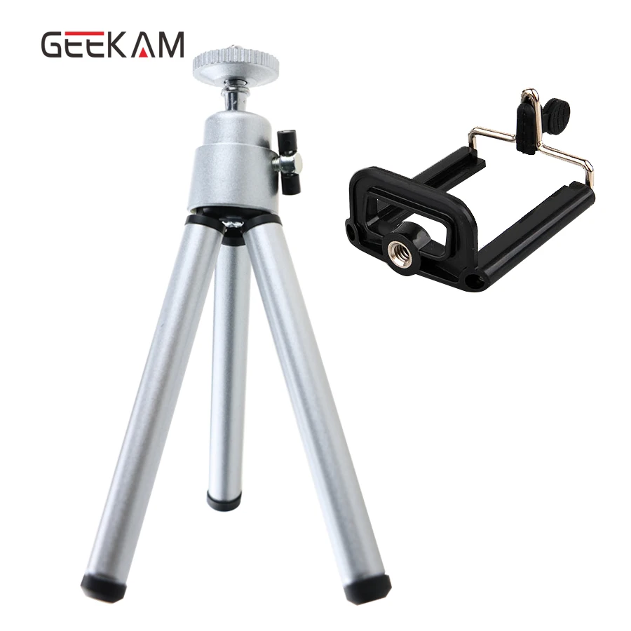 Mini Tripod Stand For iphone 6s 7 Samsung Xiaomi With Phone Clip Tripod Stand Mount Nikon
