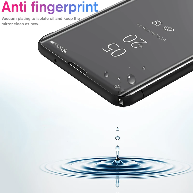 Soaptree Smart Mirror Flip Phone Case For Vivo V15 Case Clear View Cover For Vivo V15 Pro Cover Back Phone Shell Housing Skin