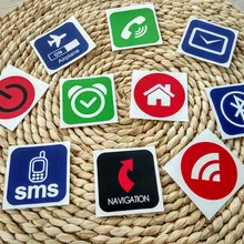 60 шт.) PET NFC бирки наклейки прилипаемый радиочастотный идентификатор бирки этикетки 10 типов будильник контроль всех телефонов Совместимость