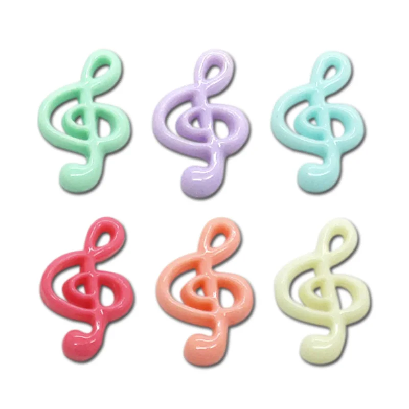 50Pcs Mixed Notes Resin Decoration Crafts Beads Frame Flatback Cabochon Scrapbook DIY Embellishments Accessories