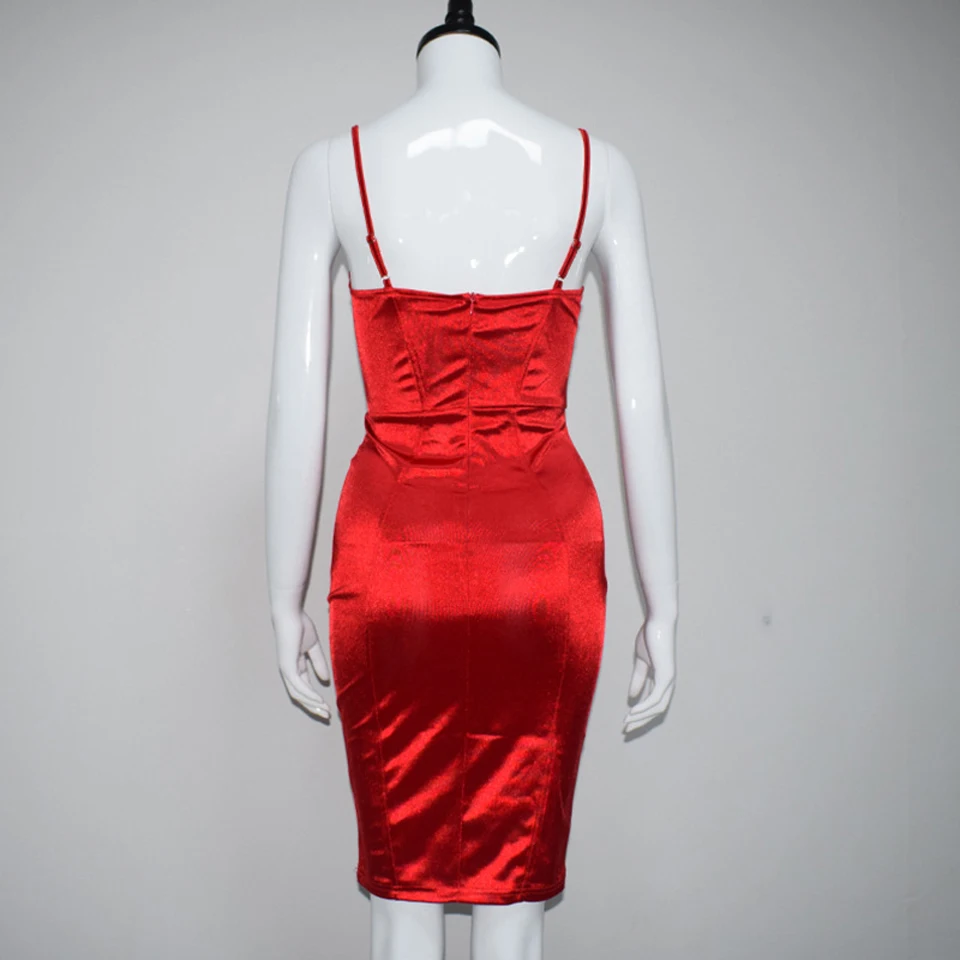 satin going out dresses