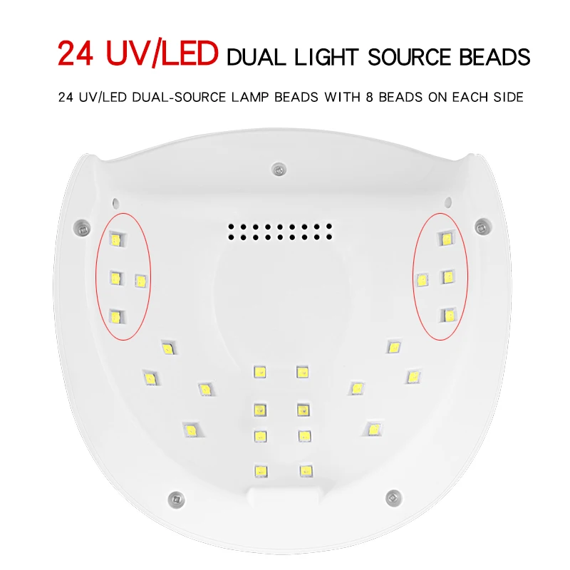 LIDAN SUN 4 SE 12 UV светодиодный/LED двойной источник света 24 Вт Сушилка для ногтей 30 S/60 S/90