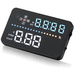 3.5 "OBD2 A3 HUD с противоскользящим площадку Winshield проектор GPS Скорость ometer автомобилей Head Up Дисплей с более Скорость сигнализации Компасы