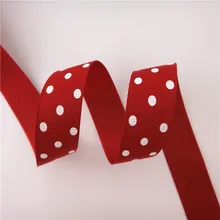  10 yards 7/8'' (22mm) polka dots printed grosgrain ribbons DIY hairbow ribbon YM15113021 