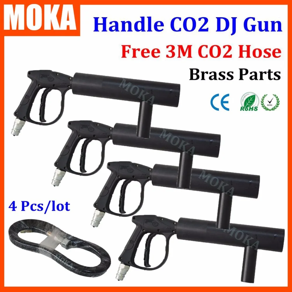 4PCS/LOT CO2 Cannon Jet Machine Handheld CO2 Cryo Gun Special Effect