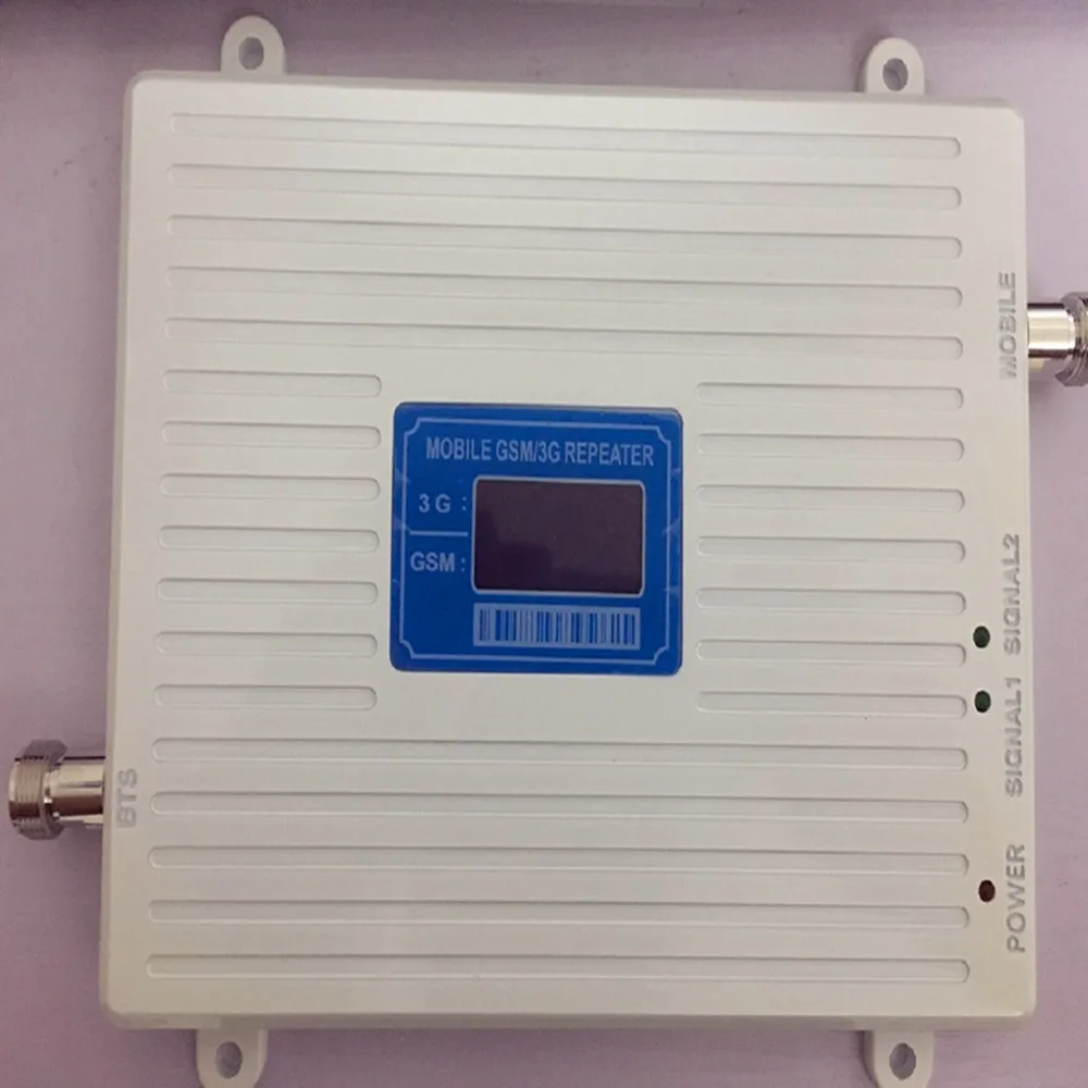 

Original New Dual Band LCD display 3G GSM Mobile Phone Signal Repeater GSM 900mhz WCDMA 2100mhz Booster Amplifier +Power Adapter