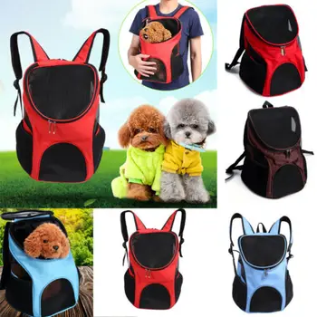 

Outdoor Dog Carriers Bag Double Shoulder Bag Backpack Pet Travel Dog Cat Carrier Mesh Windows