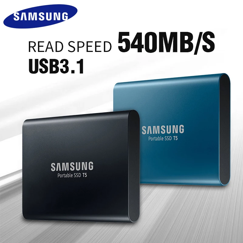 100% Оригинальные Samsung T5 SSD HDD 250 ГБ 500 1 ТБ 2 внешний жесткий диск USB 3.0 для настольных