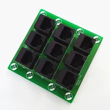 RJ45 8P8C Jack 9-Way Buss Breakout Board,Terminal Block, Connector.