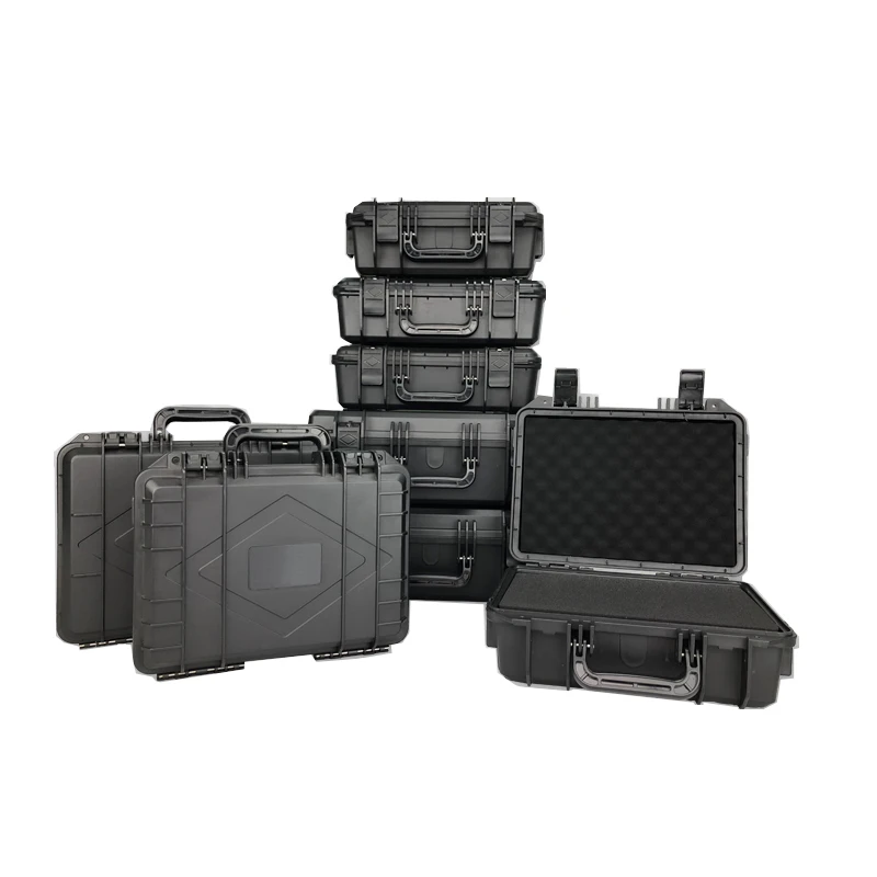 

ABS Plastic Sealed Tool Box Tool Case Impact Resistant Toolbox Equipment Camera Case Dry Box Shockproof with Pre-cut Foam
