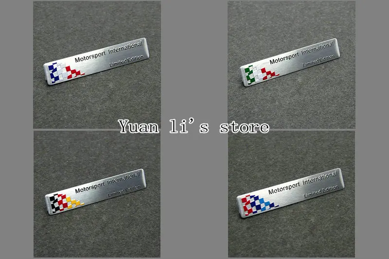 

10 Pcs 3D Aluminum Germany, Italy and France racing flag Car Badge Emblem stick 82*16.4mm Car Styling