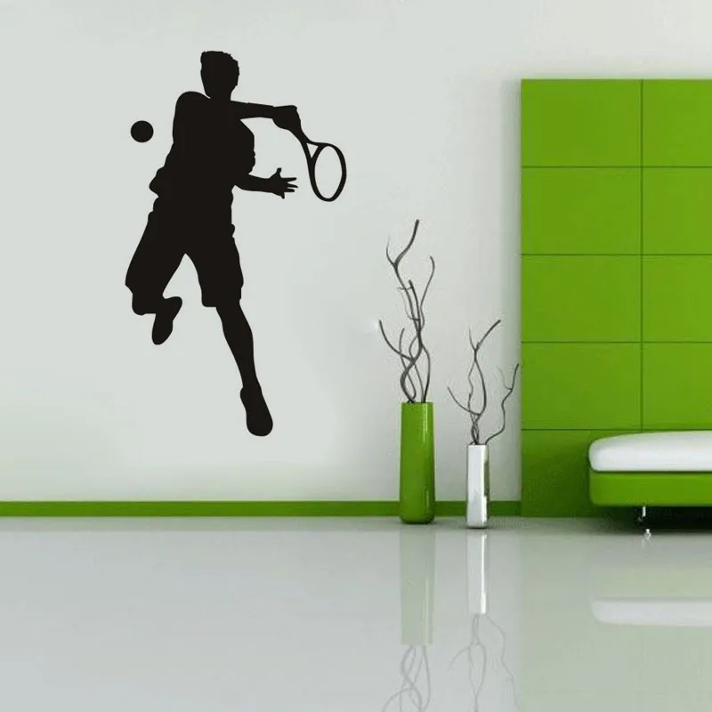 

Tennis Sports Pattern Wall Stickers Wall Stickers Tennis Prince Playing Tennis Cool And Funny Wall Decal JD2121