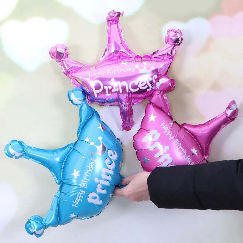 

Crown balloon boys girls happy birthday party decorations kids aluminum foil balloon new year baby gift toys birthday supplies*