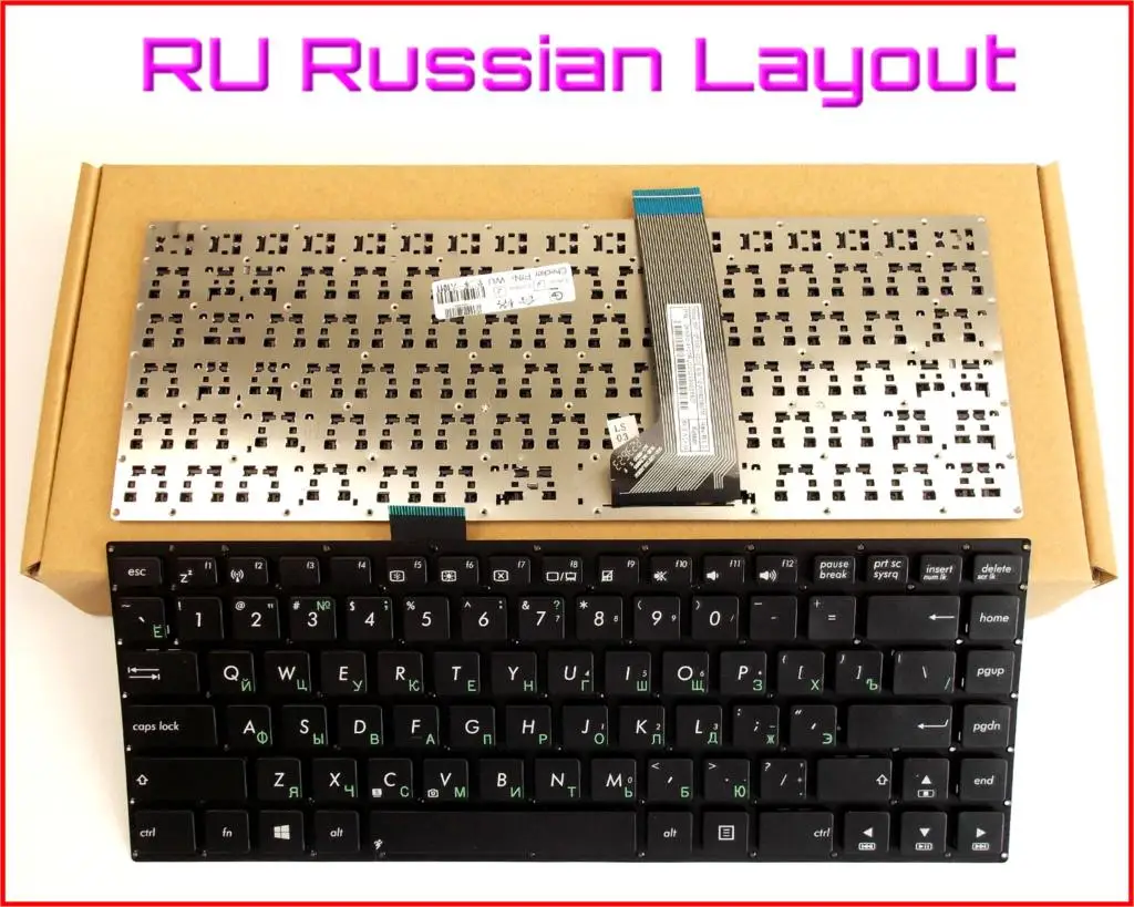 New Keyboard RU Russian Version for ASUS VivoBook S400 S400C S400CA S400E AEXJ7U01110 Laptop No Frame
