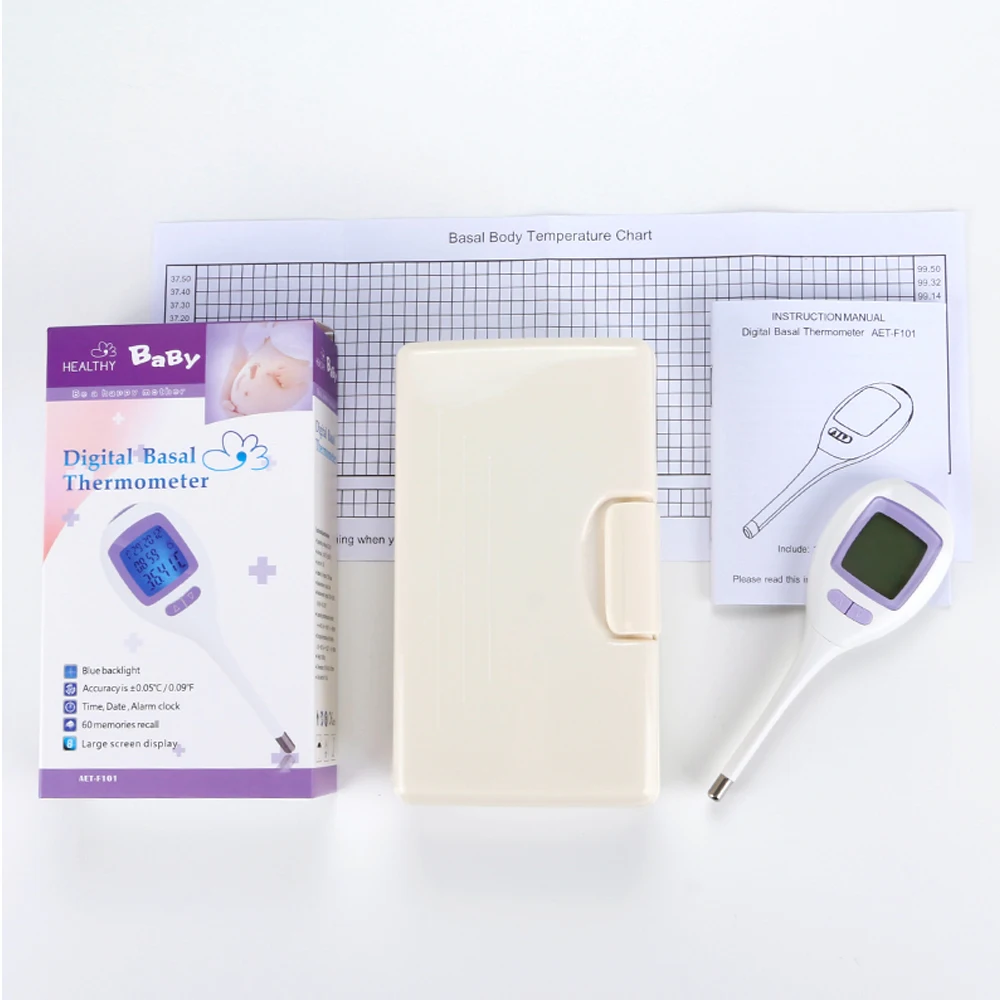 Ovulation Digital Basal LED Thermometer Accurate To The 1/100th Ovulation Track Natural Family Planning Fertility Monitor