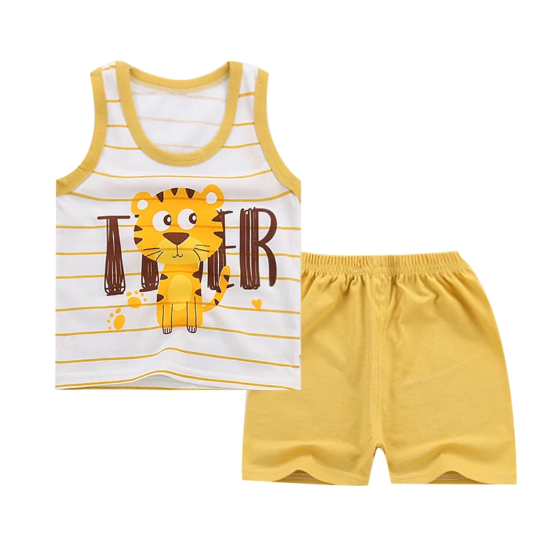 

baby Clothes boys 2018 new summer baby girls sets vest +shorts 2pcs/sets fashion clothing sports suit kids