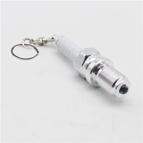 

Casual LED Key Chain Spark Plug Key Chain Keychain Car Parts Keyring 1Piece