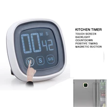 Touch Screen Kitchen Digital Pomodoro Timer Temporizador Stopwatch Alarm Clock Magnetic Kookwekker Kitchen Gadgets Cucina Touch Screen Kitchen Digital Pomodoro Timer Temporizador Stopwatch Alarm Clock Magnetic Kookwekker Kitchen Gadgets Cucina