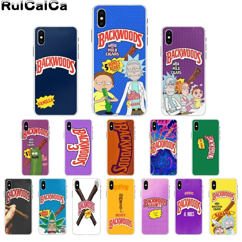 

RuiCaiCa rick and morty backwoods Honey Berry Cigars Novelty Soft Phone Case for Apple iPhone 8 7 6 6S Plus X XS MAX 5 5S SE XR