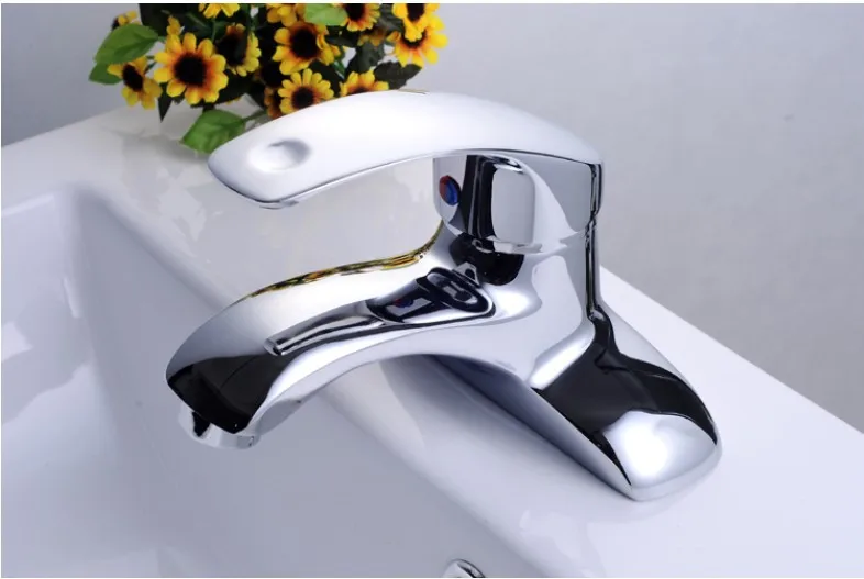 Hot cold taps bathroom vanities two holes with three holes associated zinc alloy ceramic basin wash basin faucet mixing valve Hot cold taps bathroom vanities two holes with three holes associated zinc alloy ceramic basin wash basin faucet mixing valve