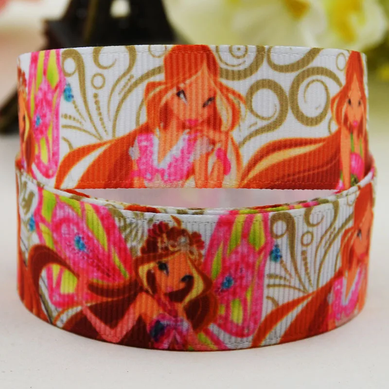 

7/8'' (22mm)Winx Club Character printed Grosgrain Ribbon party decoration satin ribbons X-02176 OEM 10 Yards