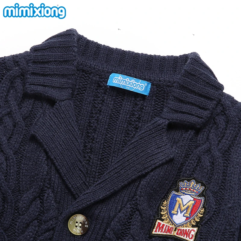Children Sweaters Cardigan For Boys 2017 Spring Turn-down V Neck Button Design Crochet Jackets Thick Fashion Outerwear Knitwear