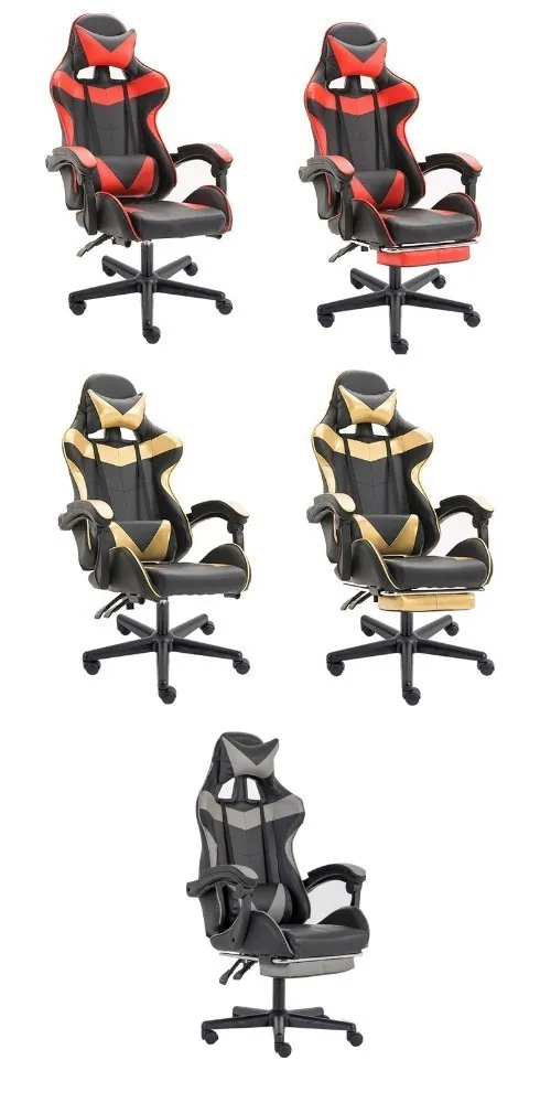 Высокое качество Live Gaming Silla Gamer Синтетическая кожа яркий стул может лежать колесо Эргономика с подставкой для ног офисная мебель