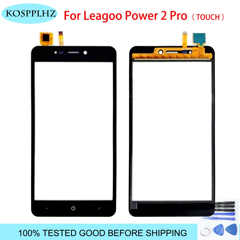

original 5.7 inch front outer glass For Leagoo Power 2 Pro Touch Screen Touch Panel Lens Replacement +tools