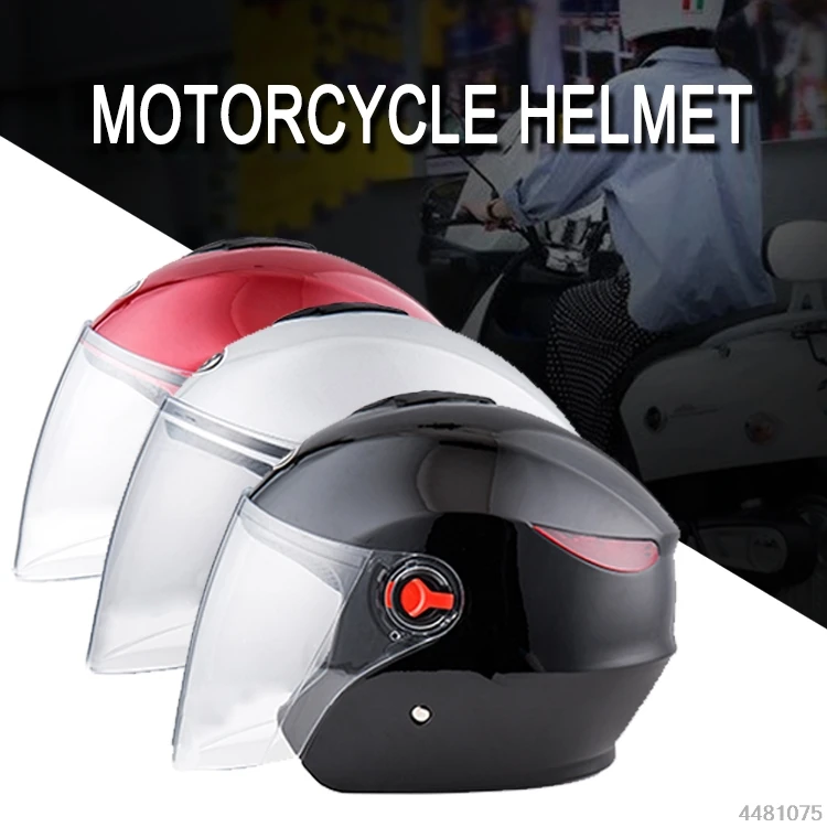 BYB Открытый мотоциклетный шлем анти-туман прозрачные линзы гоночный шлем для мотокросса мото велосипед безопасности половина шлем для мужчин и женщин Открытый