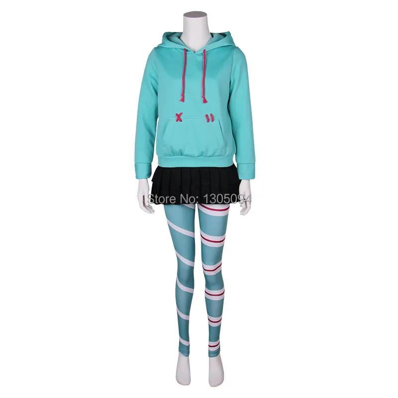 Wreck-It Ralph 2 Vanellope von Schweetz Cosplay Costume Breaks the Internet Casual Outfits Halloween Carnival Uniforms | Тематическая