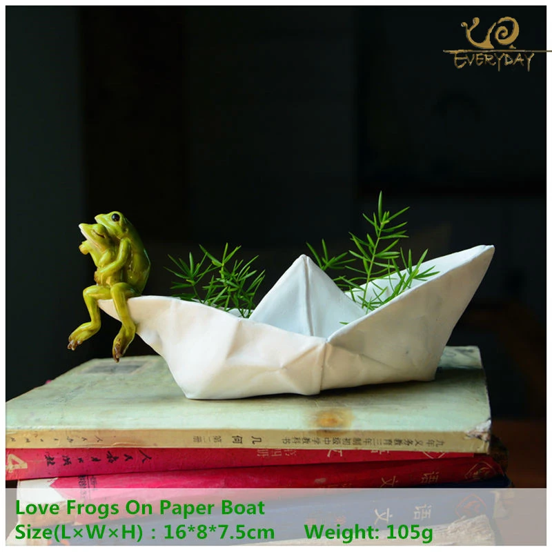 

Everyday Collection Animal Frog Resin Flowerpot Home /Desk /Office/ Fairy Garden Decoration Succulents Plants Flower pot