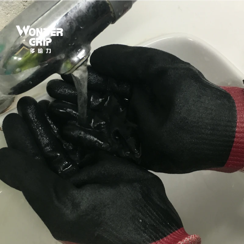 Водостойкие маслостойкие защитные перчатки HPPE стекловолокна нитриловые устойчивые к порезам нефтяные газовые рабочие перчатки