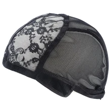 Double Lace Wig Caps For Making Wigs With Adjustable Strap Black Full Head Wig Caps Medium Size Glueless Hair Net Double Lace Wig Caps For Making Wigs With Adjustable Strap Black Full Head Wig Caps Medium Size Glueless Hair Net