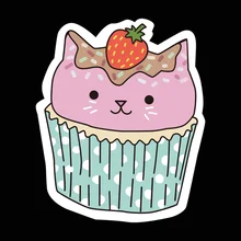 Small Cake Cute Cat Face Color Wall Sticker For Kitchen Wall Window Refrigerator Diy Wall Art Decals Poster Wallpaper Home Decor Small Cake Cute Cat Face Color Wall Sticker For Kitchen Wall Window Refrigerator Diy Wall Art Decals Poster Wallpaper Home Decor