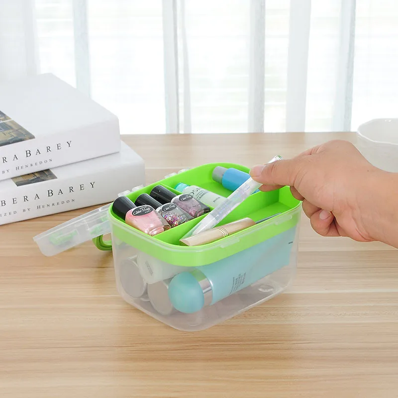 Household Medicine Box Two Layer First Aid Kit Plastic Eco-friendly Storage Home Organizer Holder Travel | Дом и сад