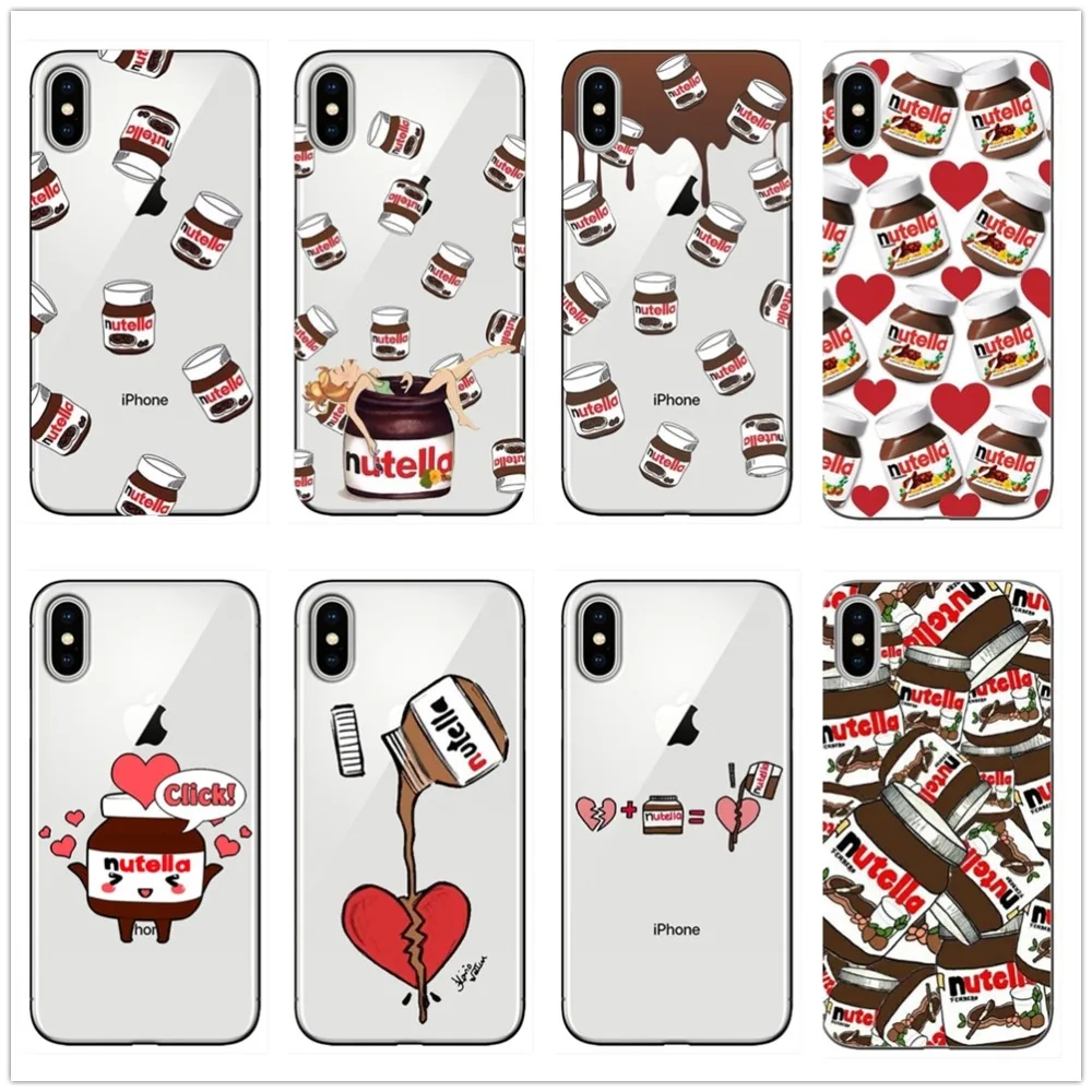 Чехлы для телефонов I Love Kawaii nutella мягкая задняя крышка из ТПУ iPhone 11 11PRO MAX5S SE 8 7 6 6s Plus